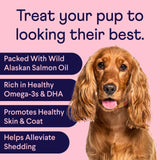 Finn Skin & Coat Salmon Oil Supplement for Dogs 90 Masticables
