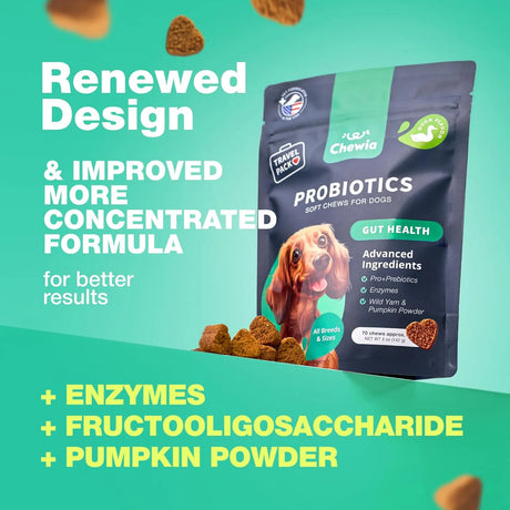 CHEWIA - CHEWIA Probiotics for Dogs 70 Masticables - The Red Vitamin MX - Probióticos Para Perros - {{ shop.shopifyCountryName }}