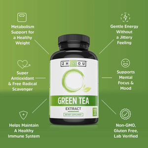 ZHOU - Zhou Green Tea Extract 120 Capsulas - The Red Vitamin MX - Suplementos Alimenticios - {{ shop.shopifyCountryName }}