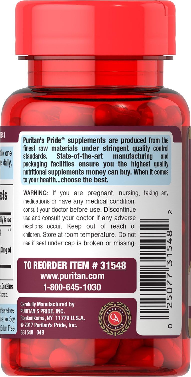 PURITAN'S PRIDE - Puritan's Pride Tart Cherry Extract 1000Mg. 60 Capsulas - The Red Vitamin MX - Suplementos Alimenticios - {{ shop.shopifyCountryName }}