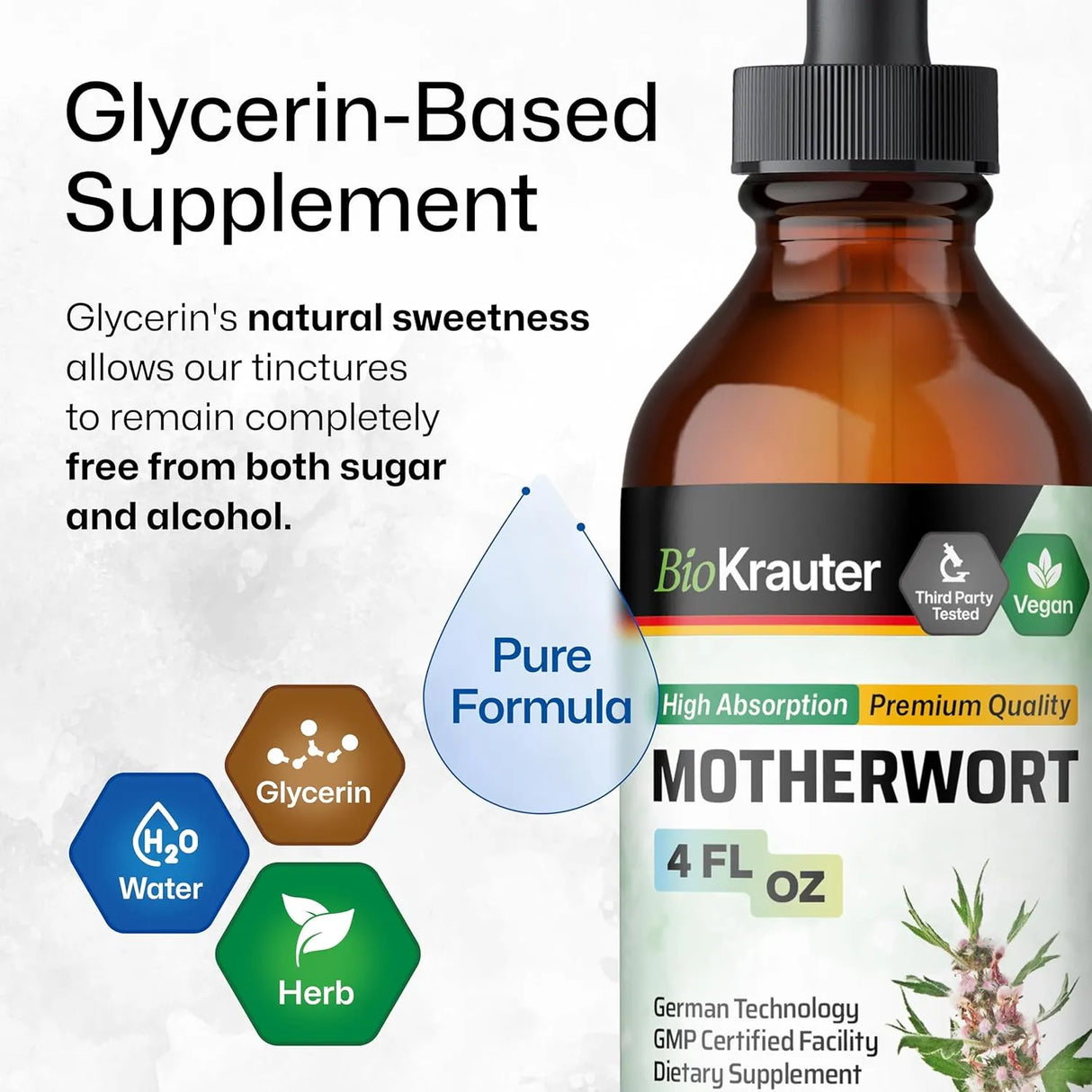 BIOKRAUTER - BIO KRAUTER Motherwort Tincture 4 Fl.Oz. - The Red Vitamin MX - Suplementos Alimenticios - {{ shop.shopifyCountryName }}