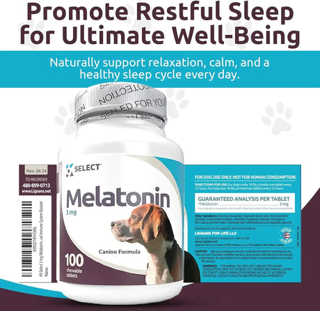 K9 SELECT - K9 Select Melatonin for Dogs Unflavored 3Mg. 100 Capsulas - The Red Vitamin MX - Relajantes Para Perros - {{ shop.shopifyCountryName }}