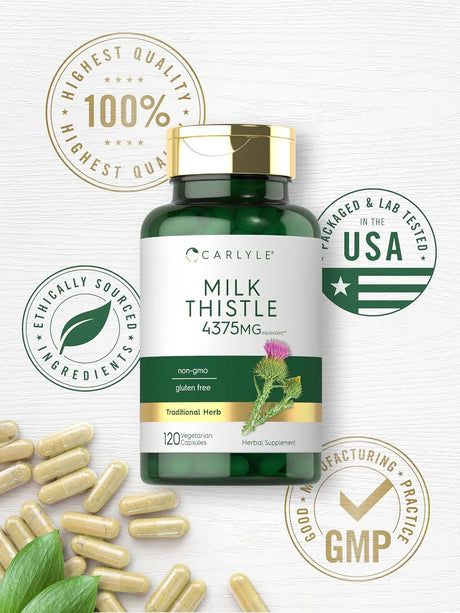 CARLYLE - Carlyle Milk Thistle 4375Mg. 120 Capsulas - The Red Vitamin MX - Suplementos Alimenticios - {{ shop.shopifyCountryName }}