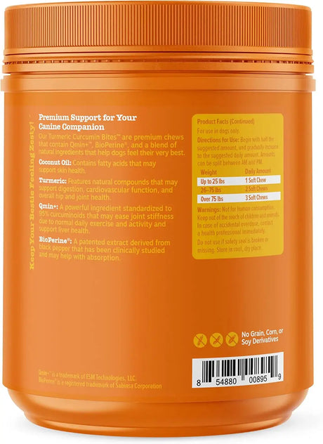 ZESTY PAWS - Zesty Paws Turmeric Curcumin for Dogs Duck Flavor 250 Masticables - The Red Vitamin MX - Cuidado De Cadera Y Articulaciones Para Perros - {{ shop.shopifyCountryName }}