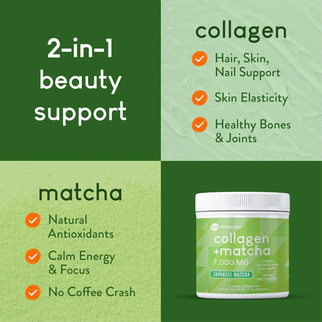 360 NUTRITION - 360 Nutrition Matcha Hydrolyzed Collagen Peptides Powder 16 Servicios 227Gr. - The Red Vitamin MX - Suplementos Alimenticios - {{ shop.shopifyCountryName }}