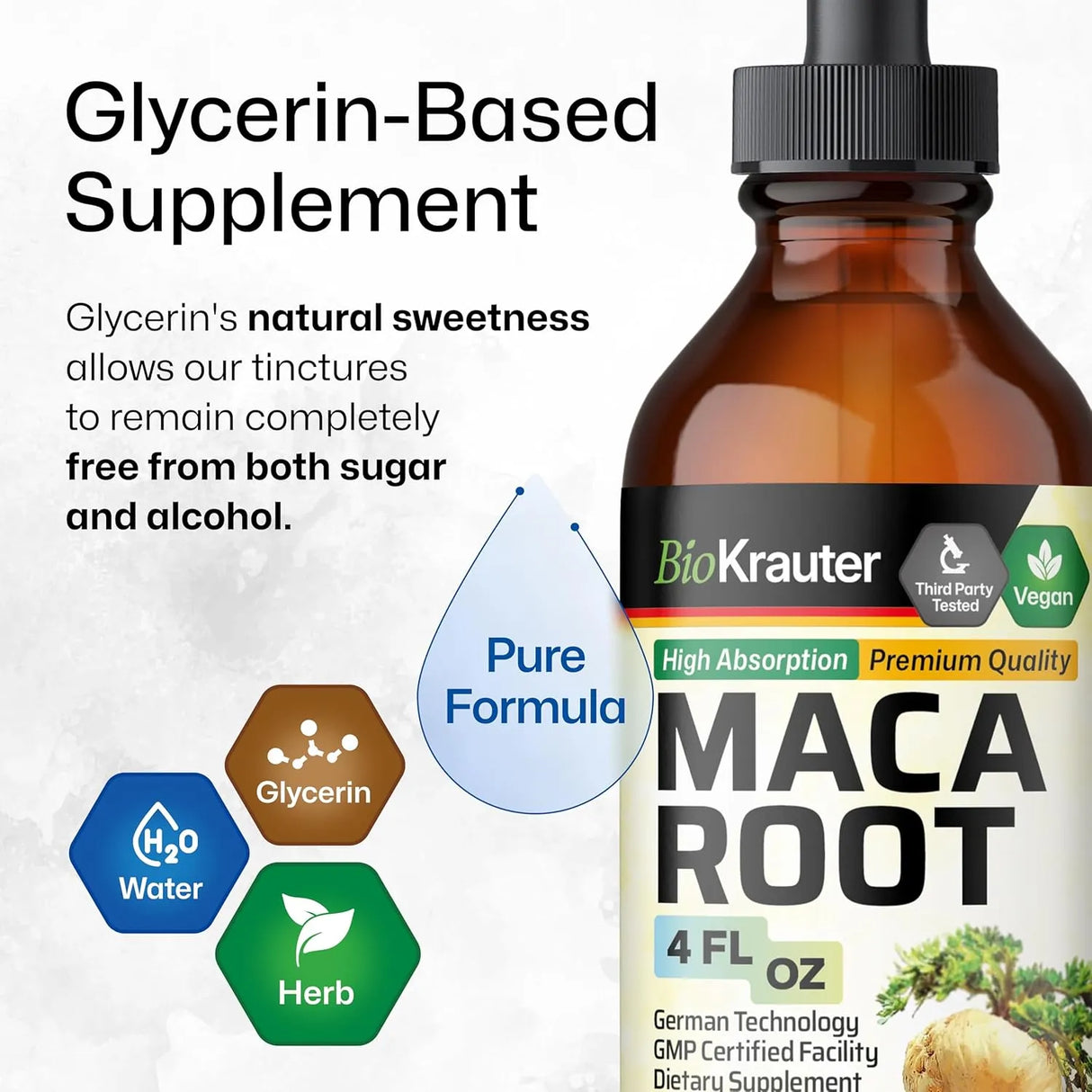 BIOKRAUTER - BIO KRAUTER Maca Root Liquid Drops 4 Fl.Oz. - The Red Vitamin MX - Suplementos Alimenticios - {{ shop.shopifyCountryName }}