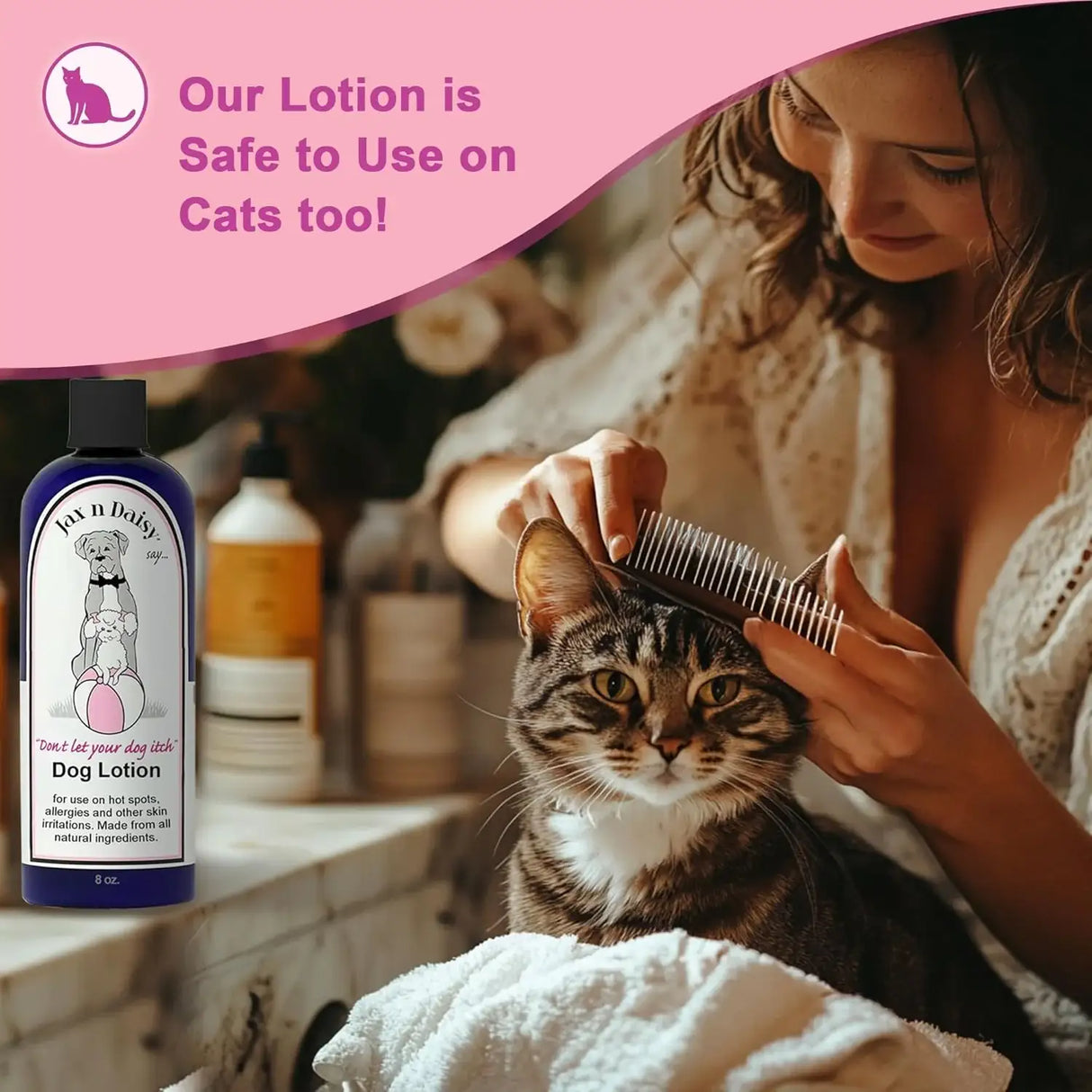 JAX N DAISY - Jax N Daisy Don t let Your Dog Itch Lotion Itch Relief for Dogs 8 Fl.Oz. - The Red Vitamin MX - Remedios Para La Picazón De Perros - {{ shop.shopifyCountryName }}