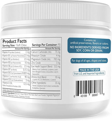 NUTRITION STRENGTH - Nutrition Strength Eye Care for Dogs Daily Vision Supplement 90 Masticables - The Red Vitamin MX - Cuidado De Los Ojos De Los Perros - {{ shop.shopifyCountryName }}