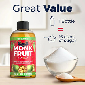 TRANSPARENCY FOODS - Transparency Foods 100% Pure Monk Fruit Extract Drops 236Ml. - The Red Vitamin MX - Suplementos Alimenticios - {{ shop.shopifyCountryName }}