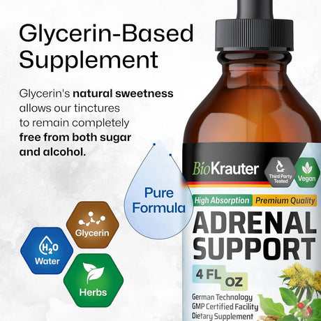BIOKRAUTER - BIO KRAUTER Adrenal Support Tincture 4 Fl.Oz. - The Red Vitamin MX - Suplementos Alimenticios - {{ shop.shopifyCountryName }}