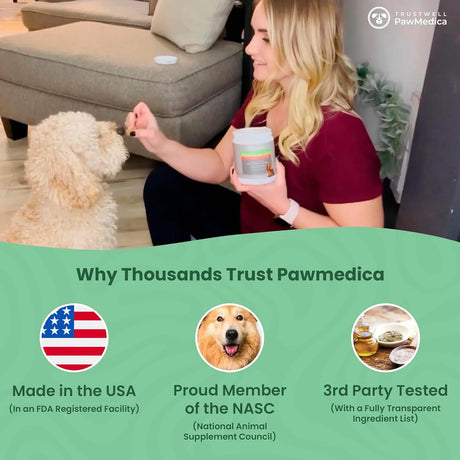 TRUSTWELL PAWMEDICA - TRUSTWELL PAWMEDICA Dog Probiotics and Digestive Enzymes 120 Masticables - The Red Vitamin MX - Probióticos Para Perros - {{ shop.shopifyCountryName }}