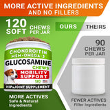 STRELLALAB Glucosamine Treats for Dogs Chicken Flavor 120 Masticables