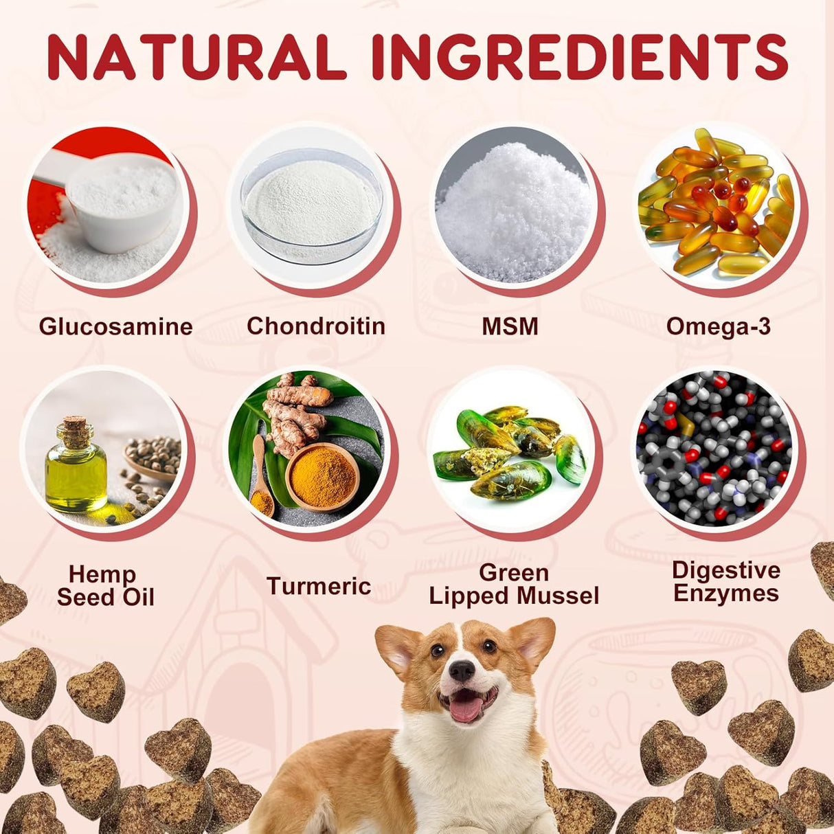 Zebora Glucosamine for Dogs 120 Masticables