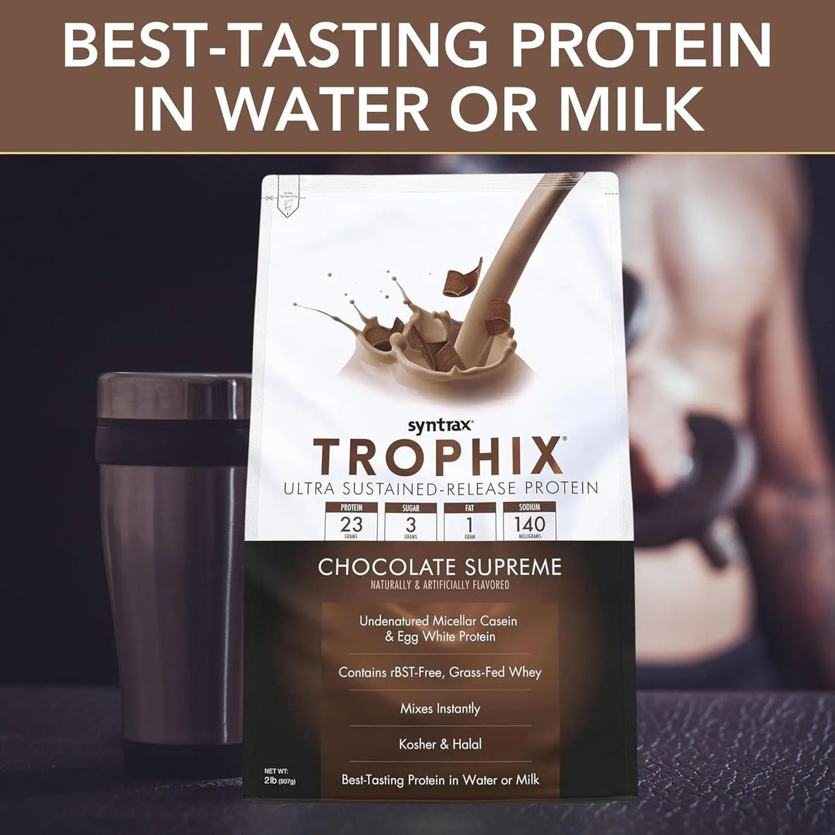 TROPHIX - Trophix Undenatured Casein Protein Chocolate Supreme 2 Lb. - The Red Vitamin MX - Suplementos Alimenticios - {{ shop.shopifyCountryName }}