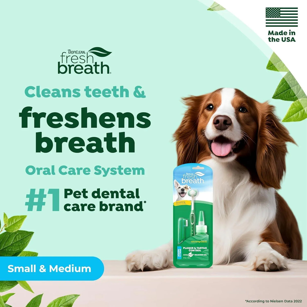 TROPICLEAN - TropiClean Fresh Breath Toothbrush Kit for Small & Medium Dogs 2 Fl.Oz. - The Red Vitamin MX - Cuidado Dental Para Perros - {{ shop.shopifyCountryName }}