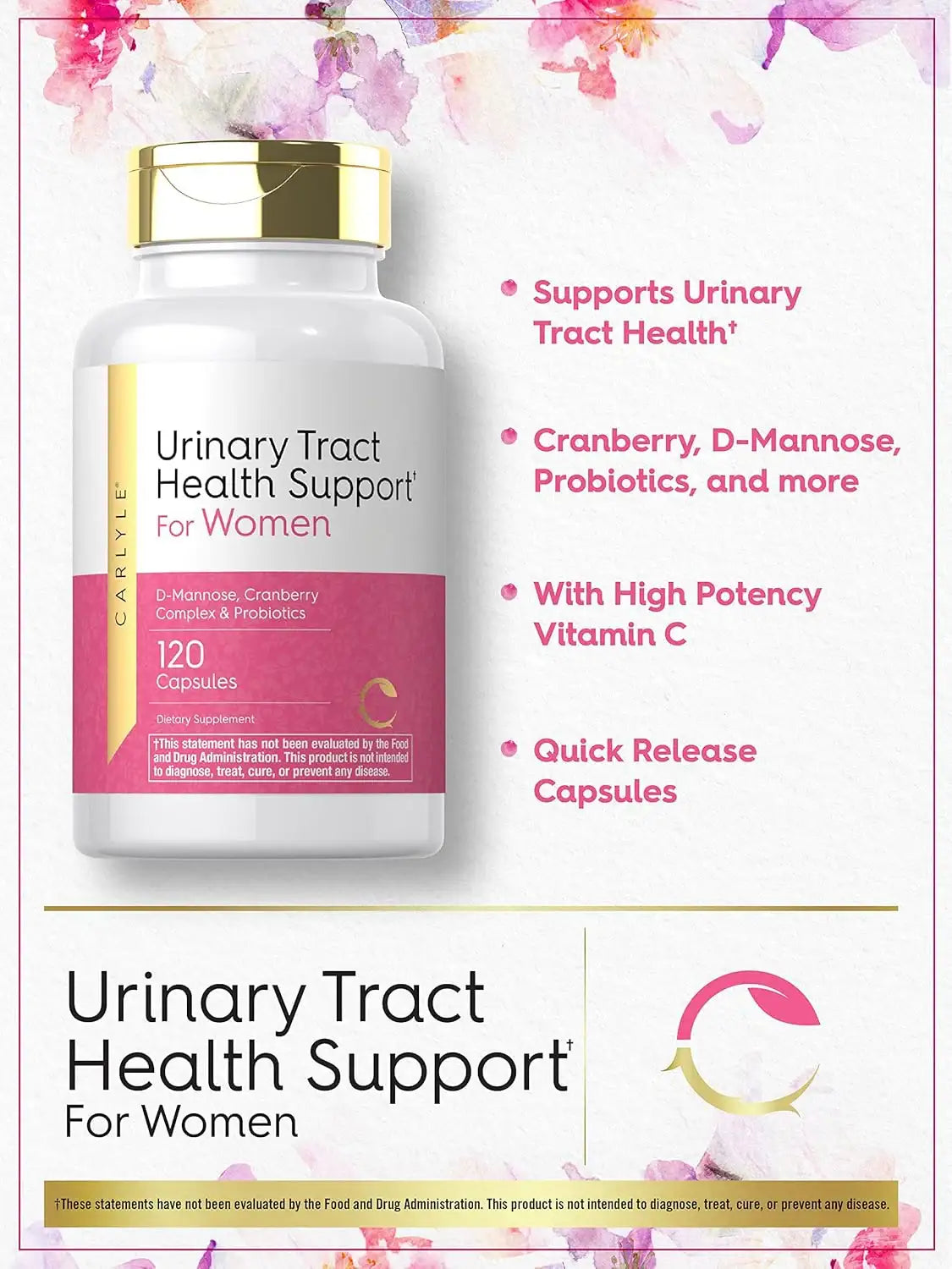 CARLYLE - Carlyle Urinary Tract Health for Women 120 Capsulas - The Red Vitamin MX - Suplementos Alimenticios - {{ shop.shopifyCountryName }}