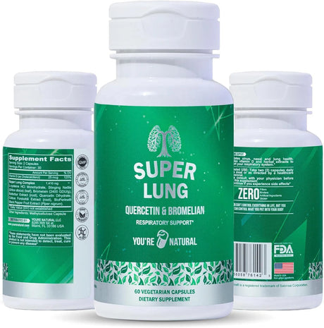 YOU'RE NATURAL - YOU'RE NATURAL Lung Support 60 Capsulas - The Red Vitamin MX - Suplementos Alimenticios - {{ shop.shopifyCountryName }}