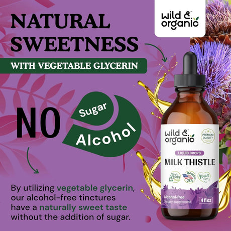 WILD & ORGANIC - Wild & Organic Milk Thistle Extract Drops 4 Fl.Oz. - The Red Vitamin MX - Suplementos Alimenticios - {{ shop.shopifyCountryName }}