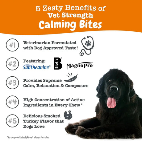 ZESTY PAWS - Zesty Paws Calming Chews for Dogs Vet Strength Smoked Turkey 90 Masticables - The Red Vitamin MX - Relajantes Para Perros - {{ shop.shopifyCountryName }}