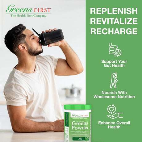 GREENS FIRST - Greens First Original Greens Powder 30 Servicios Mint 279Gr. - The Red Vitamin MX - Suplementos Alimenticios - {{ shop.shopifyCountryName }}