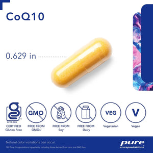 PURE ENCAPSULATIONS - Pure Encapsulations CoQ10 60Mg. 120 Capsulas - The Red Vitamin MX - Suplementos Alimenticios - {{ shop.shopifyCountryName }}