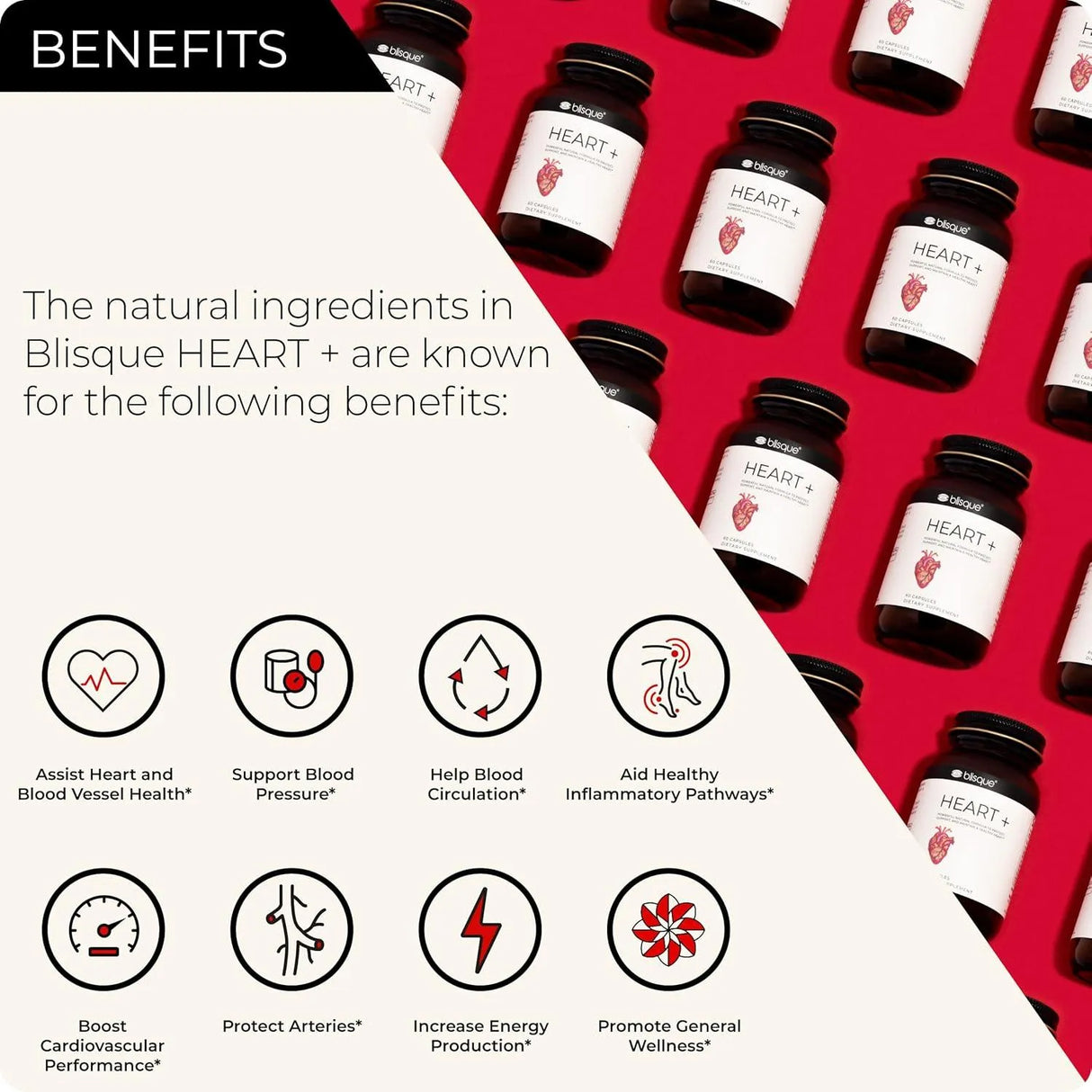 BLISQUE - Blisque Natural Blood Pressure Support 90 Capsulas - The Red Vitamin MX - Suplementos Alimenticios - {{ shop.shopifyCountryName }}