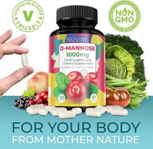 NOW SUPPLEMENTS - NUVIMI D Mannose 1,000Mg. 120 Capsulas - The Red Vitamin MX - Suplementos Alimenticios - {{ shop.shopifyCountryName }}