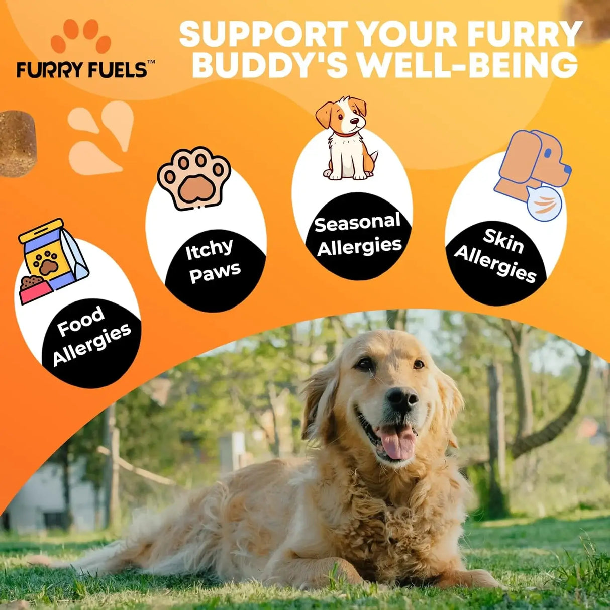 FURRY FUELS - FURRY FUELS Dog Allergy Relief Chicken Flavor 120 Masticables - The Red Vitamin MX - Remedios Para La Picazón De Perros - {{ shop.shopifyCountryName }}