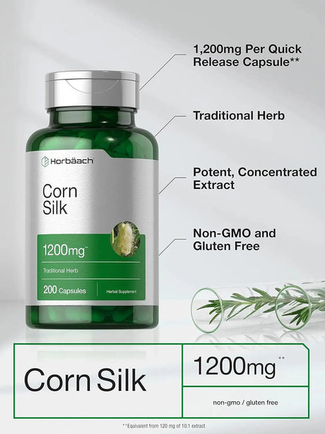 HORBAACH - Horbaach Corn Silk 1200Mg. 200 Capsulas - The Red Vitamin MX - Suplementos Alimenticios - {{ shop.shopifyCountryName }}