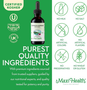 MAXI HEALTH - Maxi Health Organic Echinacea Supreme Liquid Extract 2 Fl.Oz. - The Red Vitamin MX - Suplementos Alimenticios - {{ shop.shopifyCountryName }}