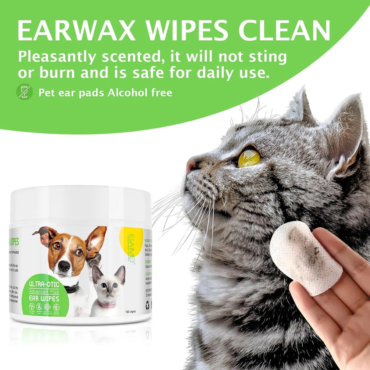ELAIMEI - ELAIMEI Dog Ear Wipes 50 Toallitas - The Red Vitamin MX - Cuidado Del Oído De Perros - {{ shop.shopifyCountryName }}