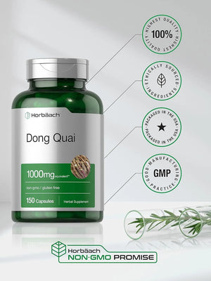 HORBAACH - Horbaach Dong Quai 1000Mg. 150 Capsulas - The Red Vitamin MX - Suplementos Alimenticios - {{ shop.shopifyCountryName }}