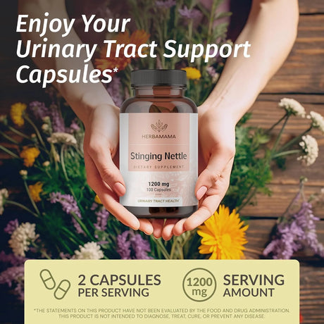 HERBAMAMA - HERBAMAMA Stinging Nettle 1200Mg. 100 Capsulas - The Red Vitamin MX - Suplementos Alimenticios - {{ shop.shopifyCountryName }}