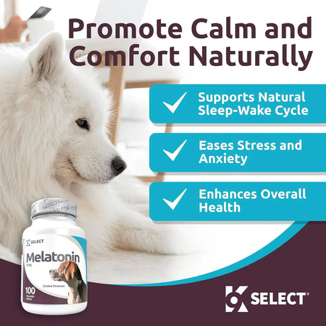 K9 SELECT - K9 Select Melatonin for Dogs Unflavored 3Mg. 100 Capsulas - The Red Vitamin MX - Relajantes Para Perros - {{ shop.shopifyCountryName }}