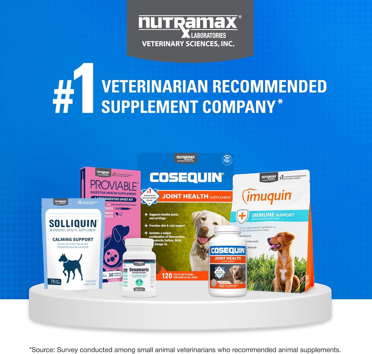 Nutramax Cosequin Joint Health Supplement for Dogs 120 Masticables