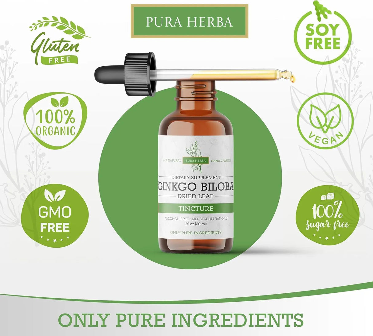 PURA HERBA - Pura Herba Ginkgo Biloba Extract Liquid 2 Fl.Oz. - The Red Vitamin MX - Suplementos Alimenticios - {{ shop.shopifyCountryName }}