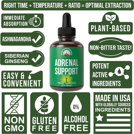 PEAK PERFORMANCE - Peak Performance Adrenal Support 2 Fl.Oz. - The Red Vitamin MX - Suplementos Alimenticios - {{ shop.shopifyCountryName }}
