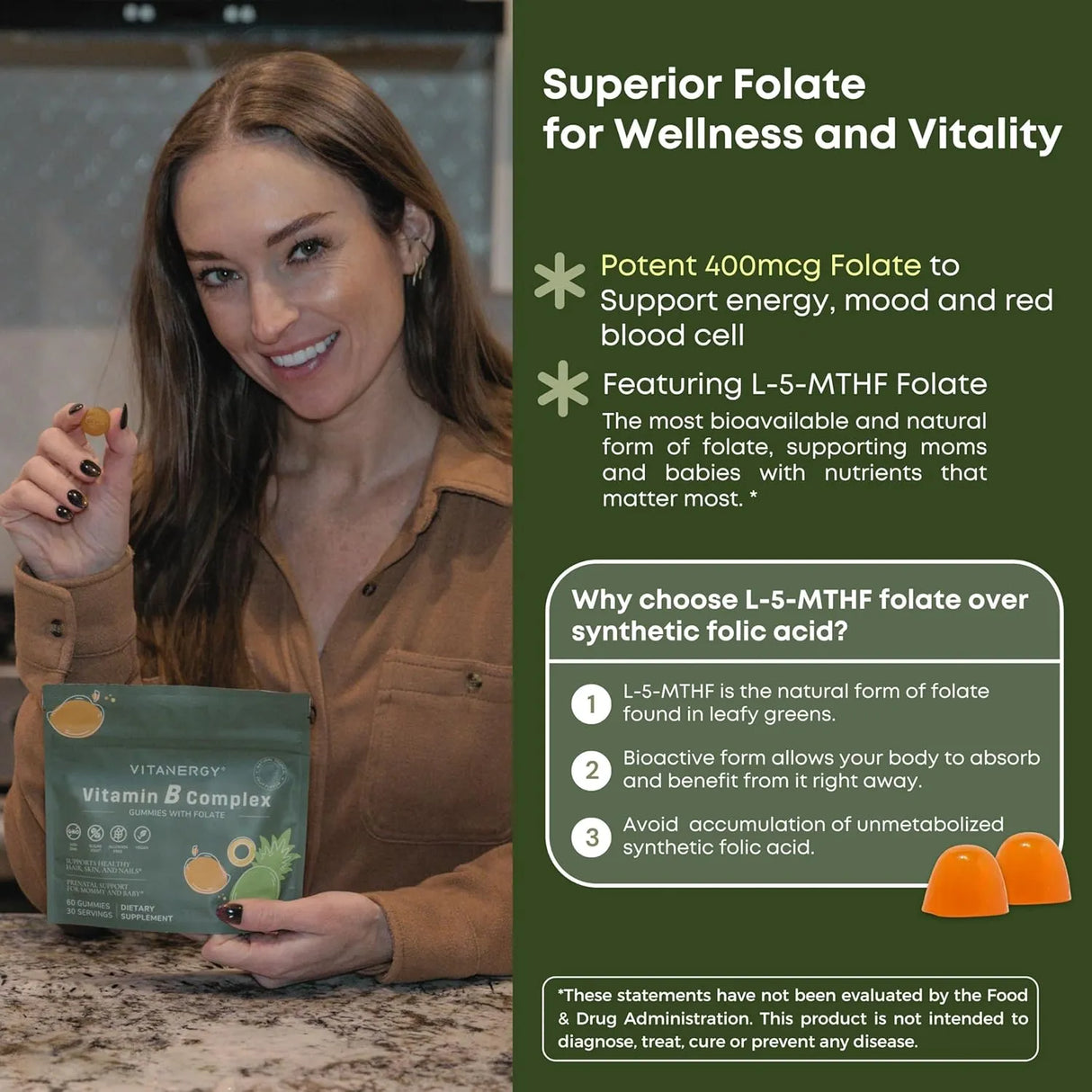 VITANERGY - Vitanergy Sugar-Free B Complex Gummies 60 Gomitas - The Red Vitamin MX - Suplementos Alimenticios - {{ shop.shopifyCountryName }}