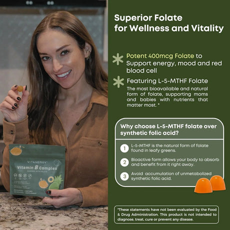 VITANERGY - Vitanergy Sugar-Free B Complex Gummies 60 Gomitas - The Red Vitamin MX - Suplementos Alimenticios - {{ shop.shopifyCountryName }}