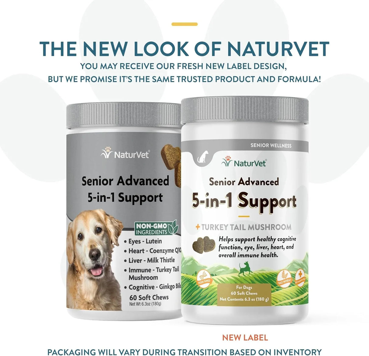 NATURVET - NaturVet Senior Advanced 5-in-1 Support Dog 60 Masticables - The Red Vitamin MX - Multivitamínicos Para Perros - {{ shop.shopifyCountryName }}