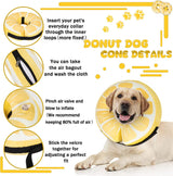 Cneo Recovery Donut Collar LEMON LARGE
