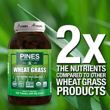 PINES - Pines Organic Wheat Grass 500Mg. 500 Tabletas - The Red Vitamin MX - Suplementos Alimenticios - {{ shop.shopifyCountryName }}