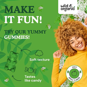 WILD & ORGANIC - Wild & Organic Valerian Root Gummies 1800Mg. 60 Gomitas - The Red Vitamin MX - Suplementos Alimenticios - {{ shop.shopifyCountryName }}