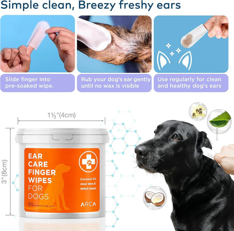 ARCA PET - Arca Pet Dog Ear Cleaner Wipes 100 Toallitas - The Red Vitamin MX - Cuidado Del Oído De Perros - {{ shop.shopifyCountryName }}