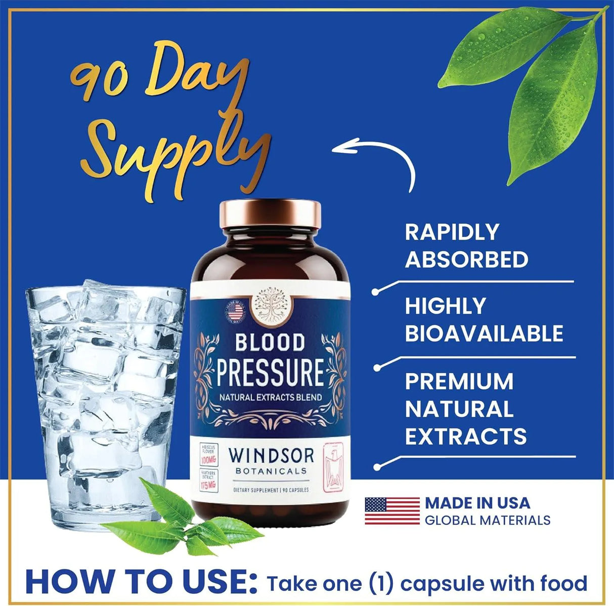 WINDSOR BOTANICALS - WINDSOR BOTANICALS Blood Pressure Support 90 Capsulas - The Red Vitamin MX - Suplementos Alimenticios - {{ shop.shopifyCountryName }}