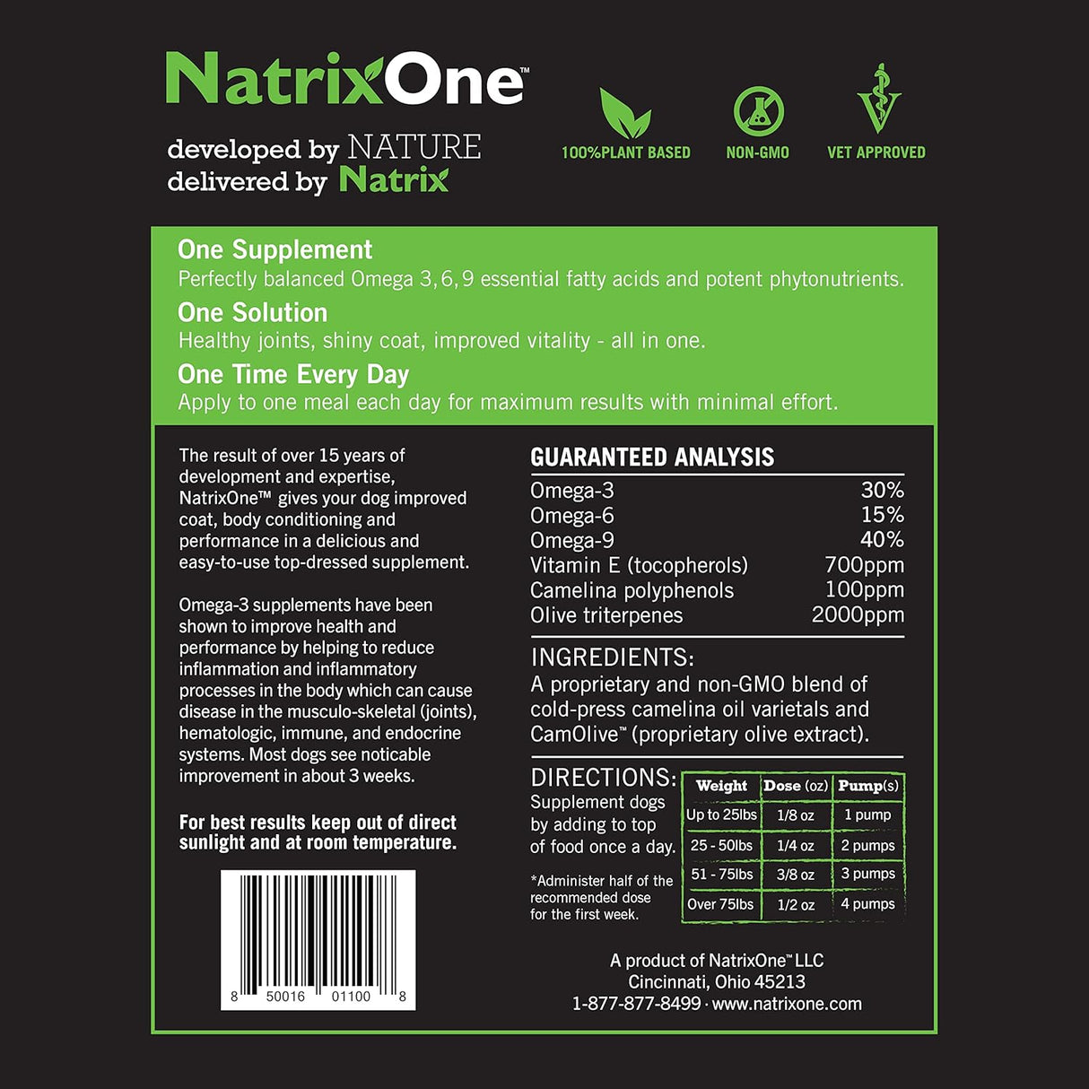 NatrixOne Omega 3 for Dogs 16 Fl.Oz.