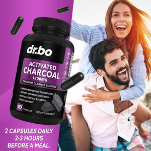 DR. BO Activated Charcoal 1200Mg. 90 Capsulas