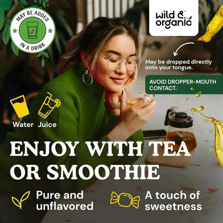 WILD & ORGANIC - Wild & Organic Green Tea Extract Liquid Drops 4 Fl.Oz. - The Red Vitamin MX - Suplementos Alimenticios - {{ shop.shopifyCountryName }}