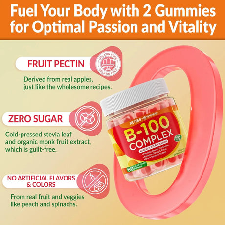 NEVISS - NEVISS Super Vitamin B Complex Gummies 60 Gomitas - The Red Vitamin MX - Suplementos Alimenticios - {{ shop.shopifyCountryName }}