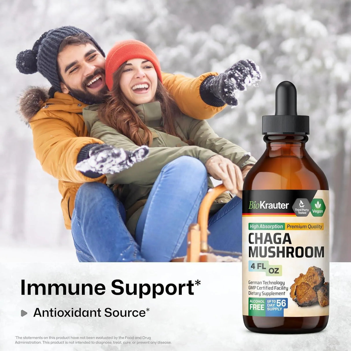 BIOKRAUTER - BIO KRAUTER Chaga Mushroom Extract 4 Fl.Oz. - The Red Vitamin MX - Suplementos Alimenticios - {{ shop.shopifyCountryName }}